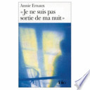 "Je ne suis pas sortie de ma nuit"
