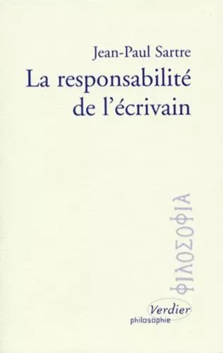 La Responsabilité De L'écrivain